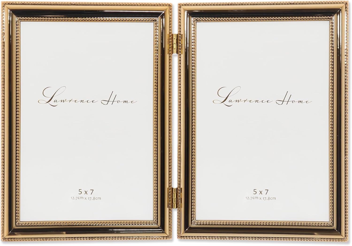 Classic Double Beaded Metal Picture Frame for 5x7 Photos