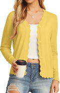 GRECERELLE Women's V-Neck Button Down Cardigan - Slim Fit Favorite