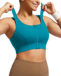 Ultimate High Impact Sports Bras for Women with Zip Front Adjustment