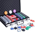 Poker Chip Set - 300PCS Poker Chips with Aluminum Case