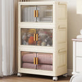 3 Tier Stackable Plastic Storage Bins with Lids 48QT - Mobile Closet