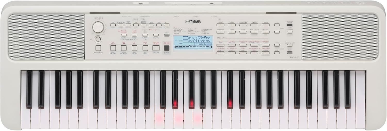 Yamaha EZ-310 61 Key Lighted Keyboard - Learn with Ease!