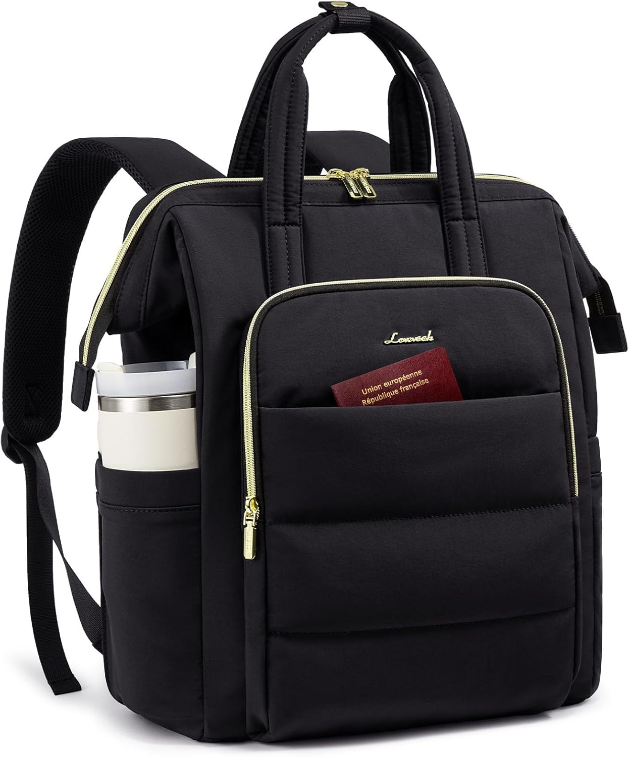 LOVEVOOK Lightweight Puffer Laptop Backpack for Women 17 in
