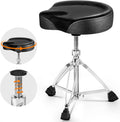 CAHAYA Drum Throne Saddle Seat - Comfortable Height Adjustable Drum