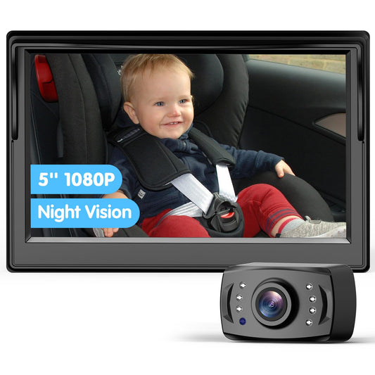 Itomoro Baby Car Camera - 5''HD Display & Night Vision
