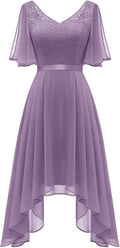 Sophisticated A-Line Lace Cocktail Dress for Homecoming and Events