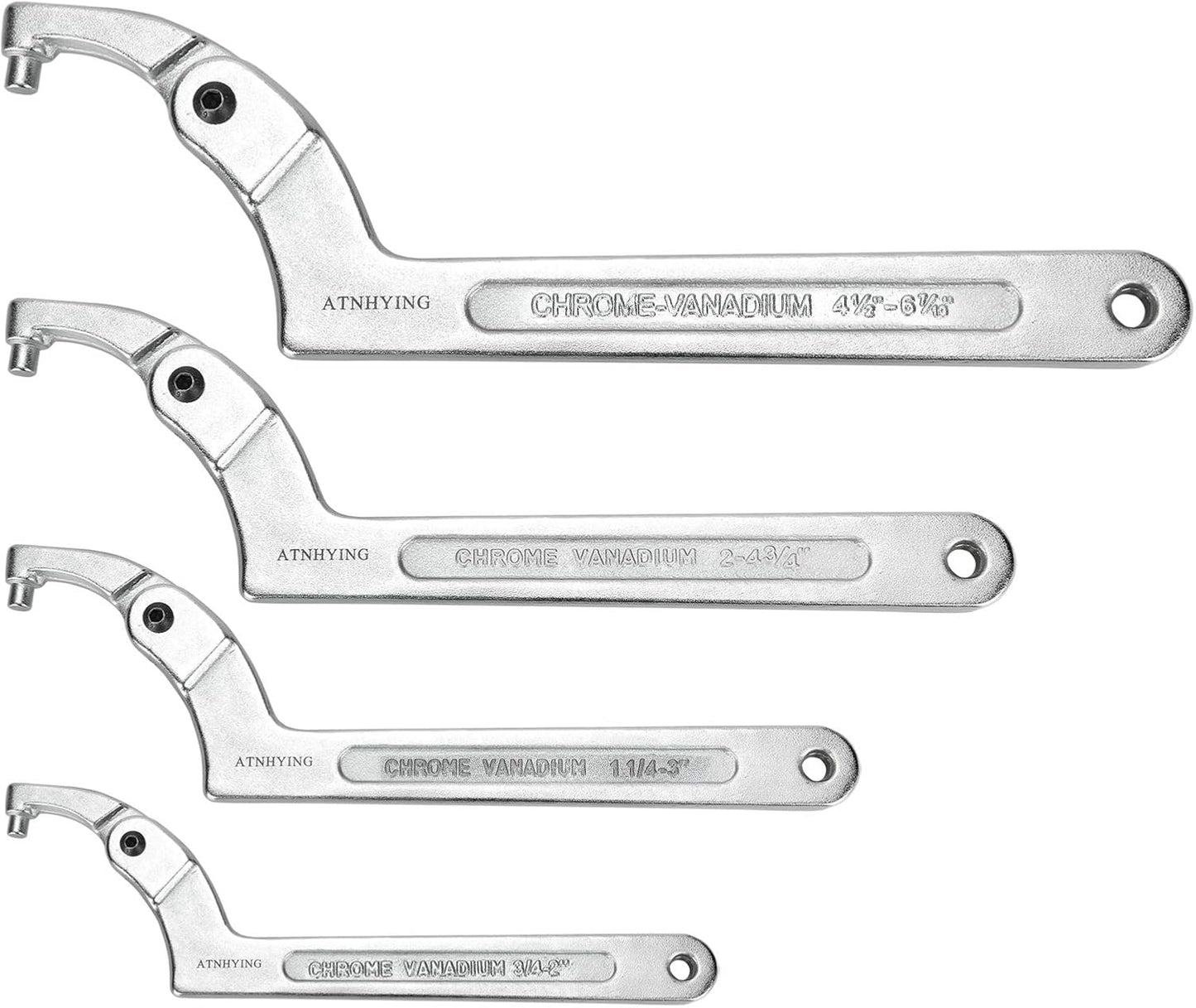 Adjustable C Pin Spanner Wrench Set for Machine Tools and Vehicles