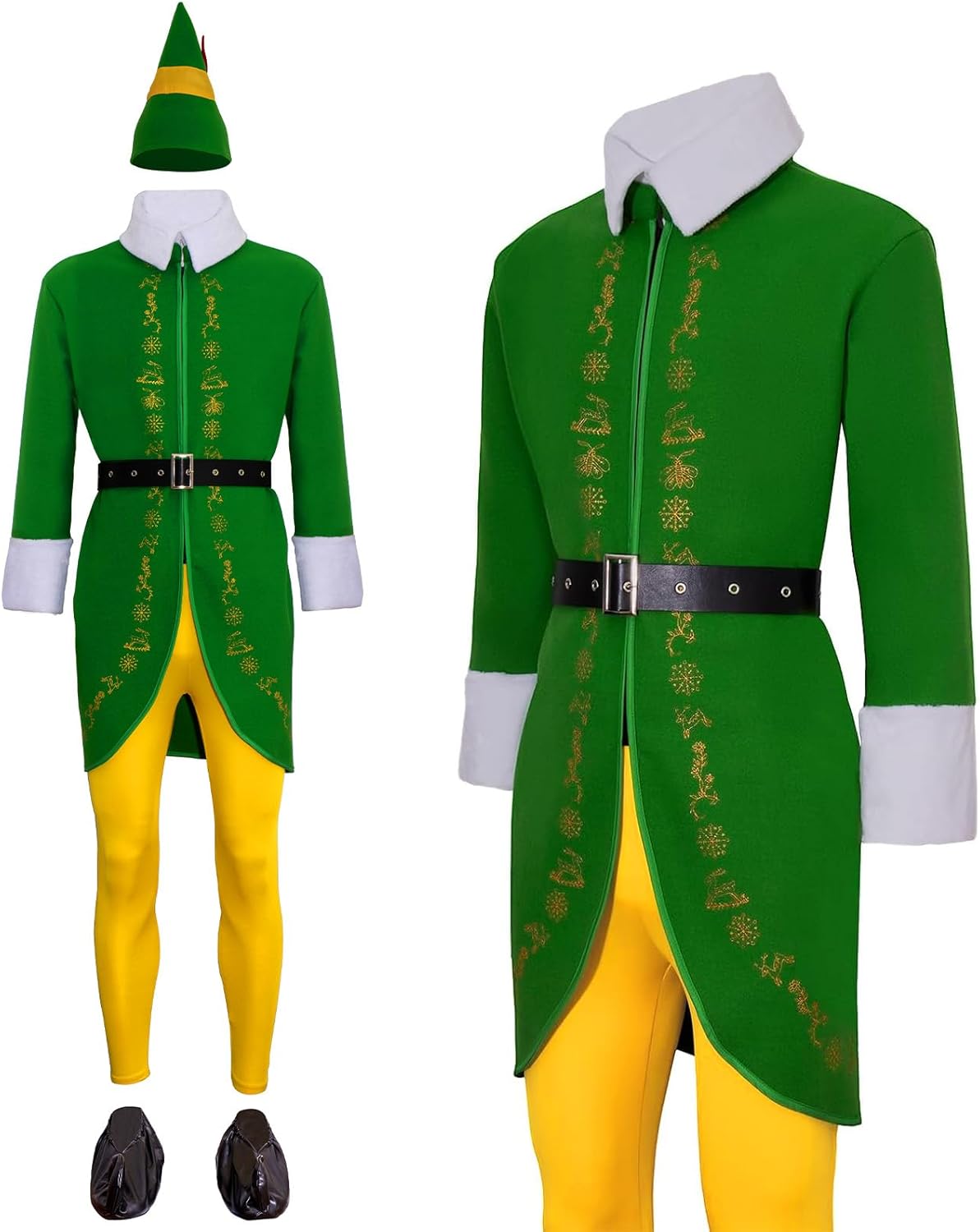 Buddy the Elf Costume for Adult Men - Perfect for Holidays