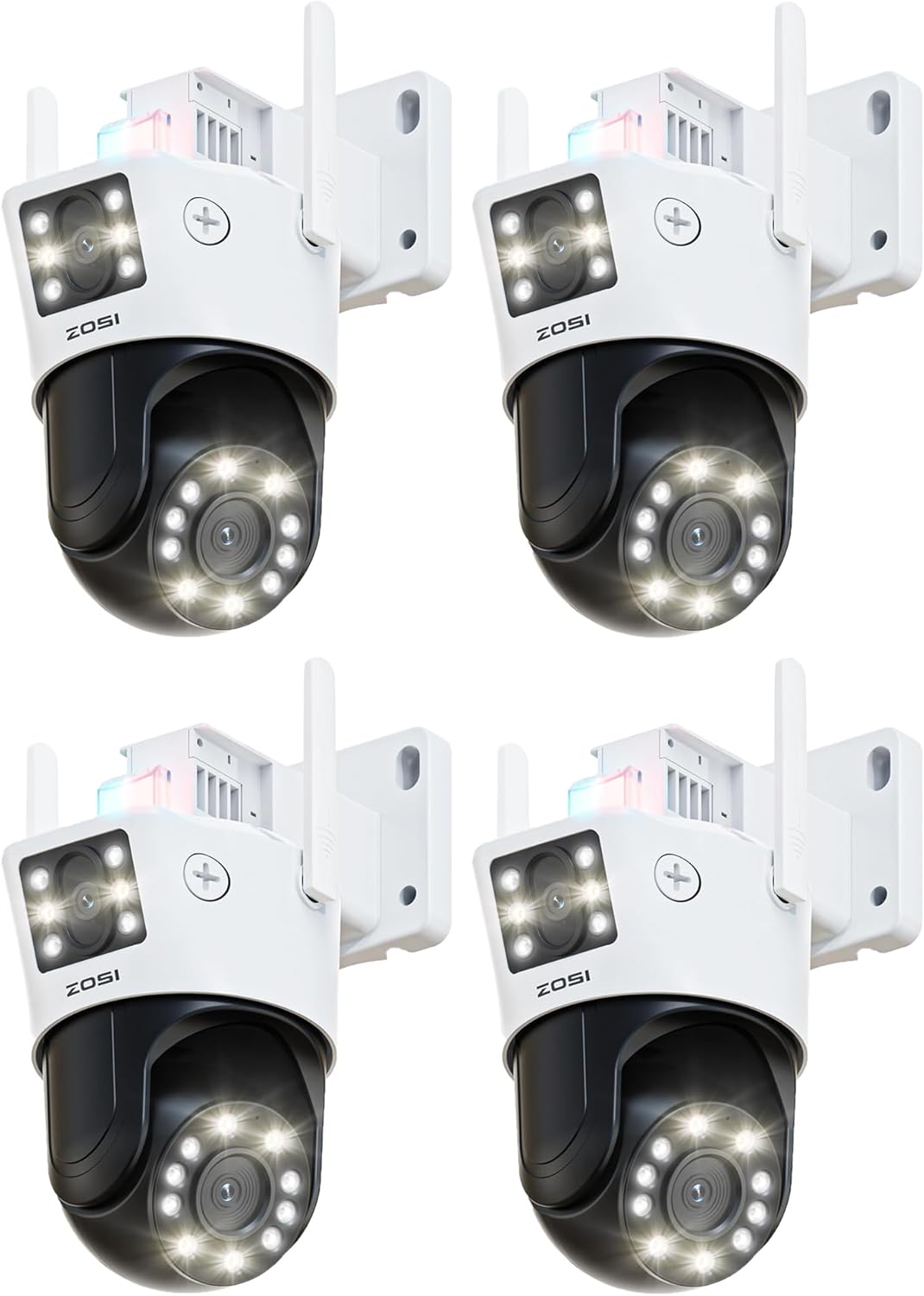 ZOSI 4K 8MP Dual-Lens PTZ Security Camera with Night Vision