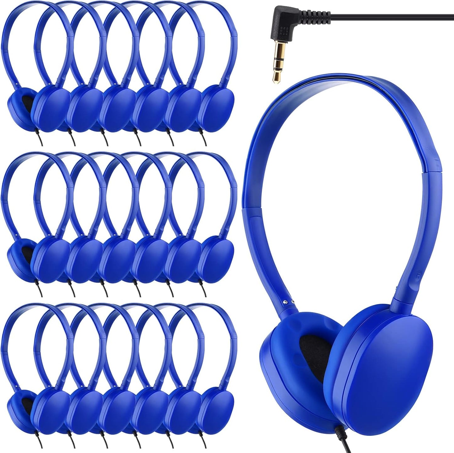 Konohan School Headphones - 18 Pack Classroom Set