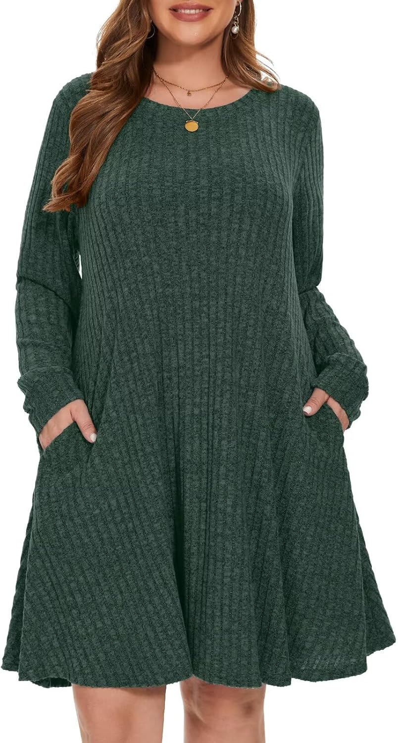 BELAROI Plus Size Sweater Dress for Fall and Winter Outfits