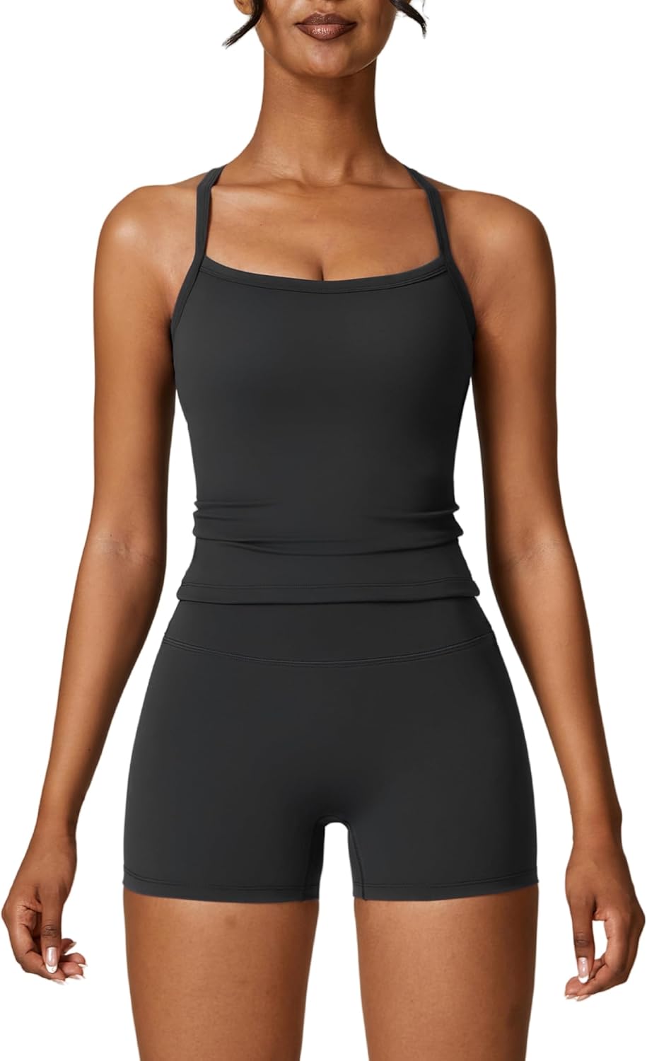 IMEKIS Women's Workout Sets: Stylish High Waisted Biker Shorts