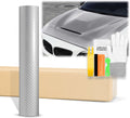 48in x 60in Silver 7D Carbon Fiber High Gloss Vinyl Wrap - Durable