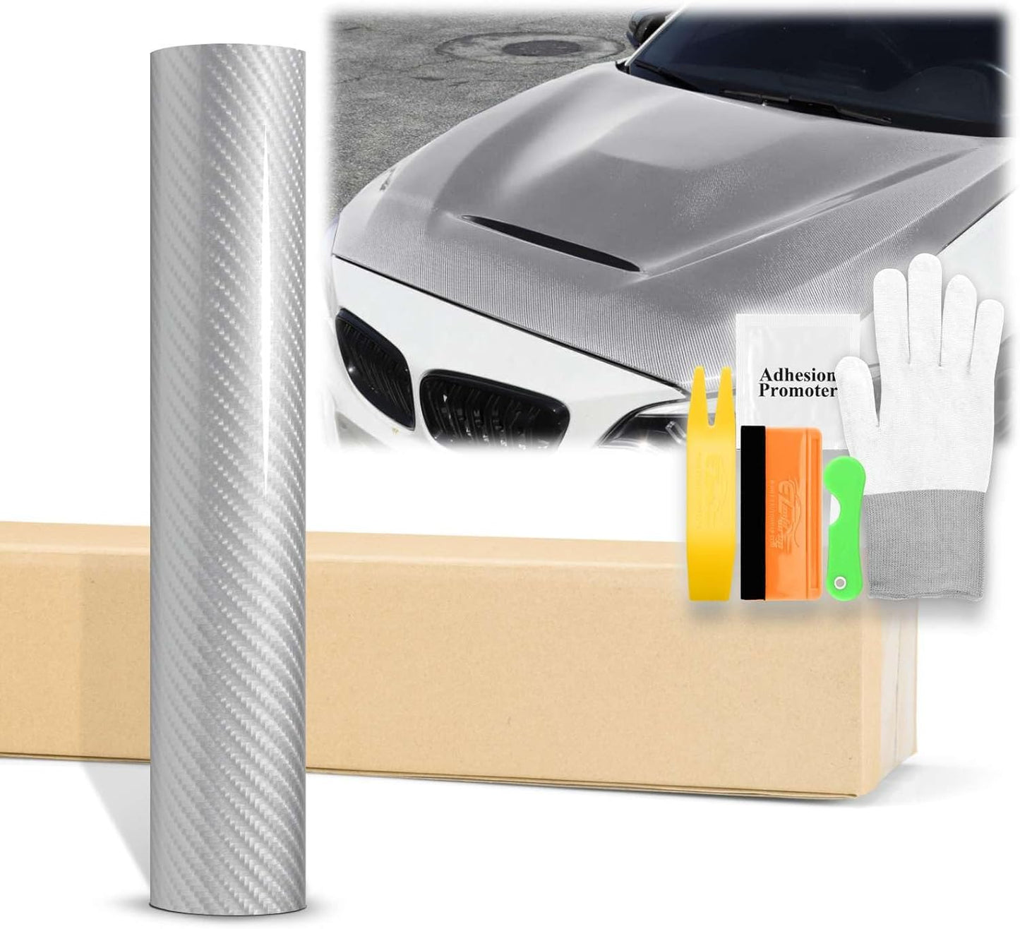 High Gloss Vinyl Wrap Auto Car Sticker 48x60 for Customization