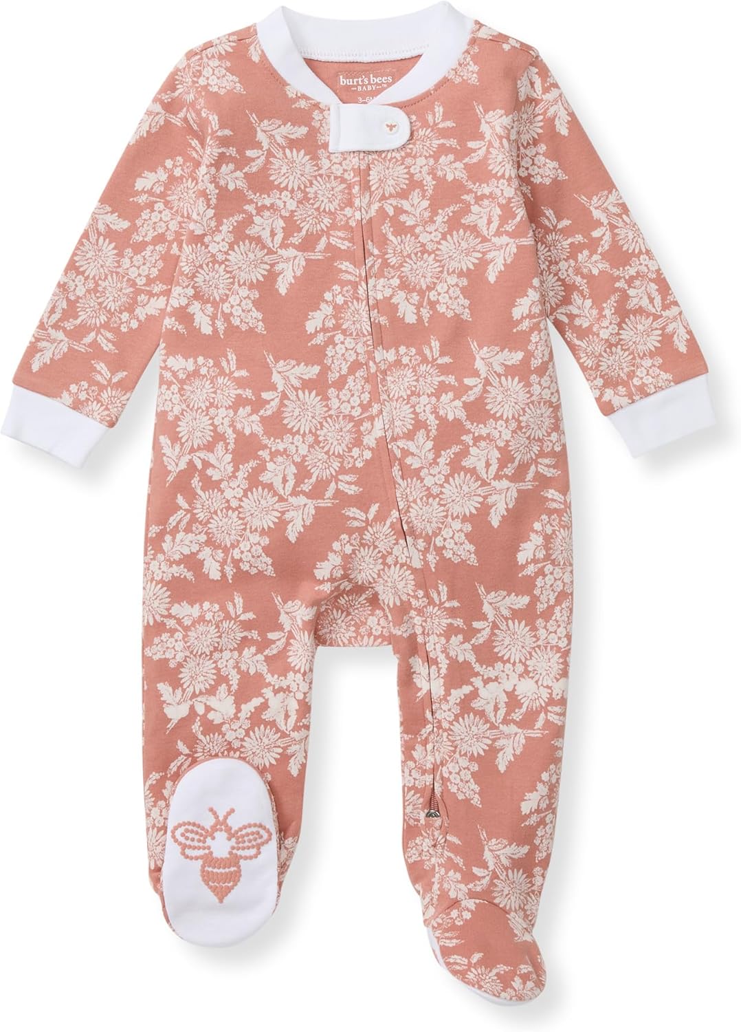 Organic Cotton Footed Pajamas for Baby Girls by Burt's Bees