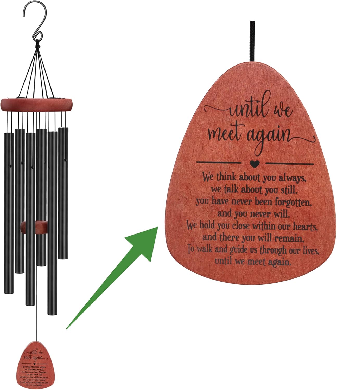Memorial Wind Chime for Outside - Comforting Sympathy Gift