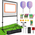 Portable Paddle Game with Net - Versatile Backyard & Indoor Fun