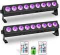 Rechargeable Stage Lights Bar 2Pack - Portable RGBWA+UV Uplights