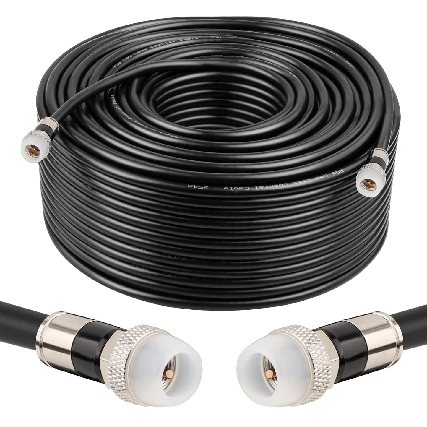 RG6 Coaxial Cable 200FT for Digital TV and High-Speed Internet
