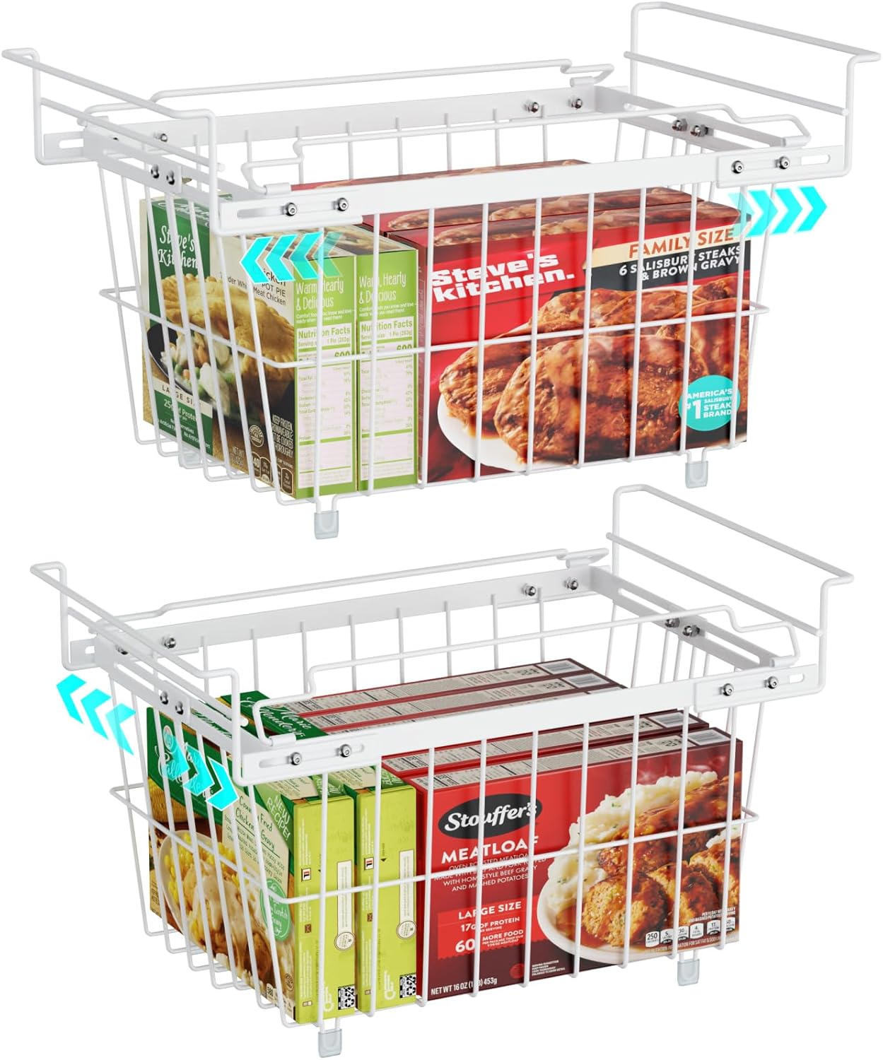 iSPECLE Freezer Organizer Bins for Deep Freezer Storage Needs