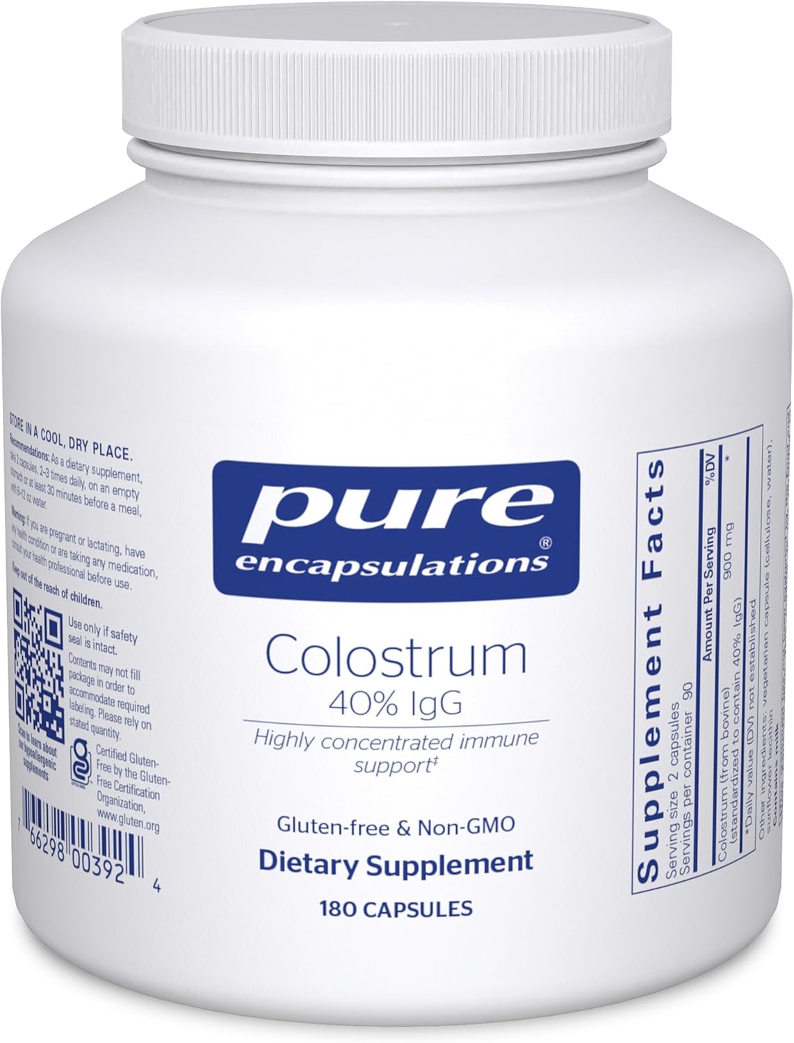 Colostrum Immune Support Capsules | 40% IgG Concentration