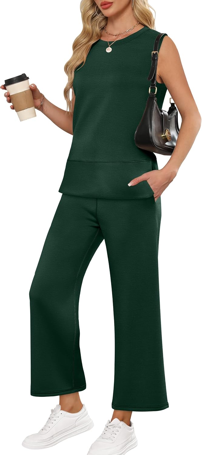 ANRABESS Women's 2 Piece Outfits for Summer Beach Vacation