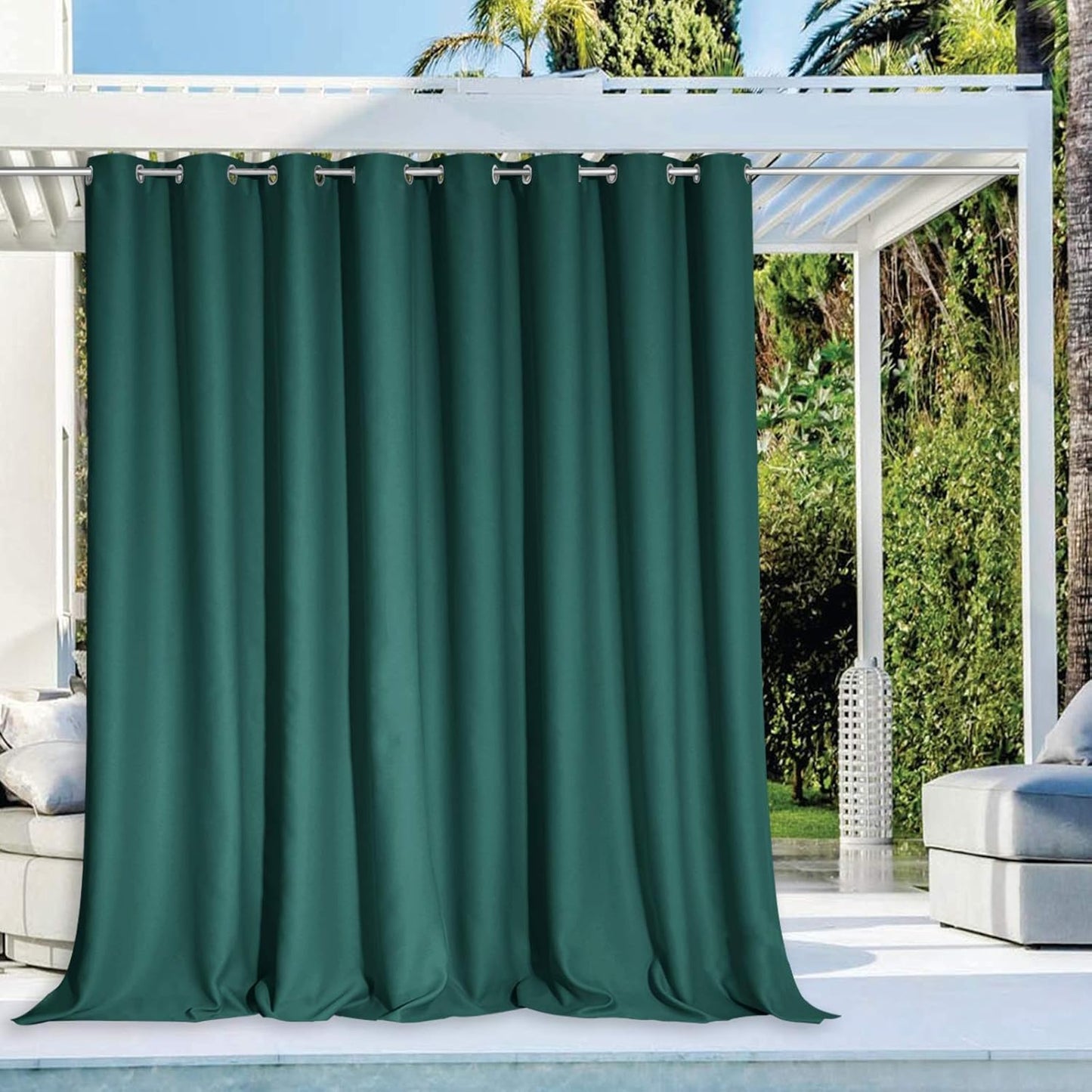 NICETOWN Waterproof Curtain for Patio - Extra Wide Thermal Insulation