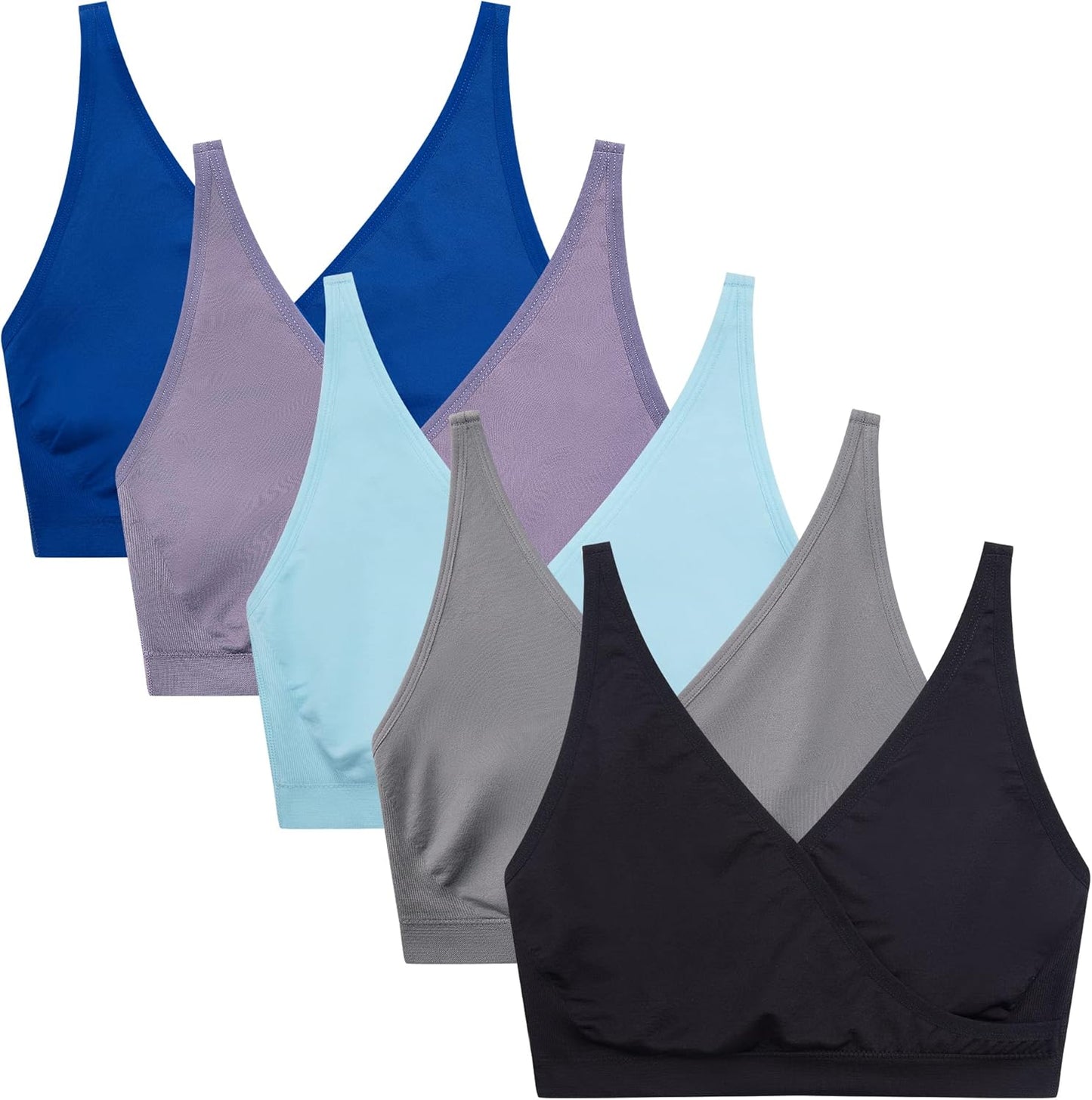 Suekaphin Nursing Bra 5pack for Comfortable Maternity Sleep