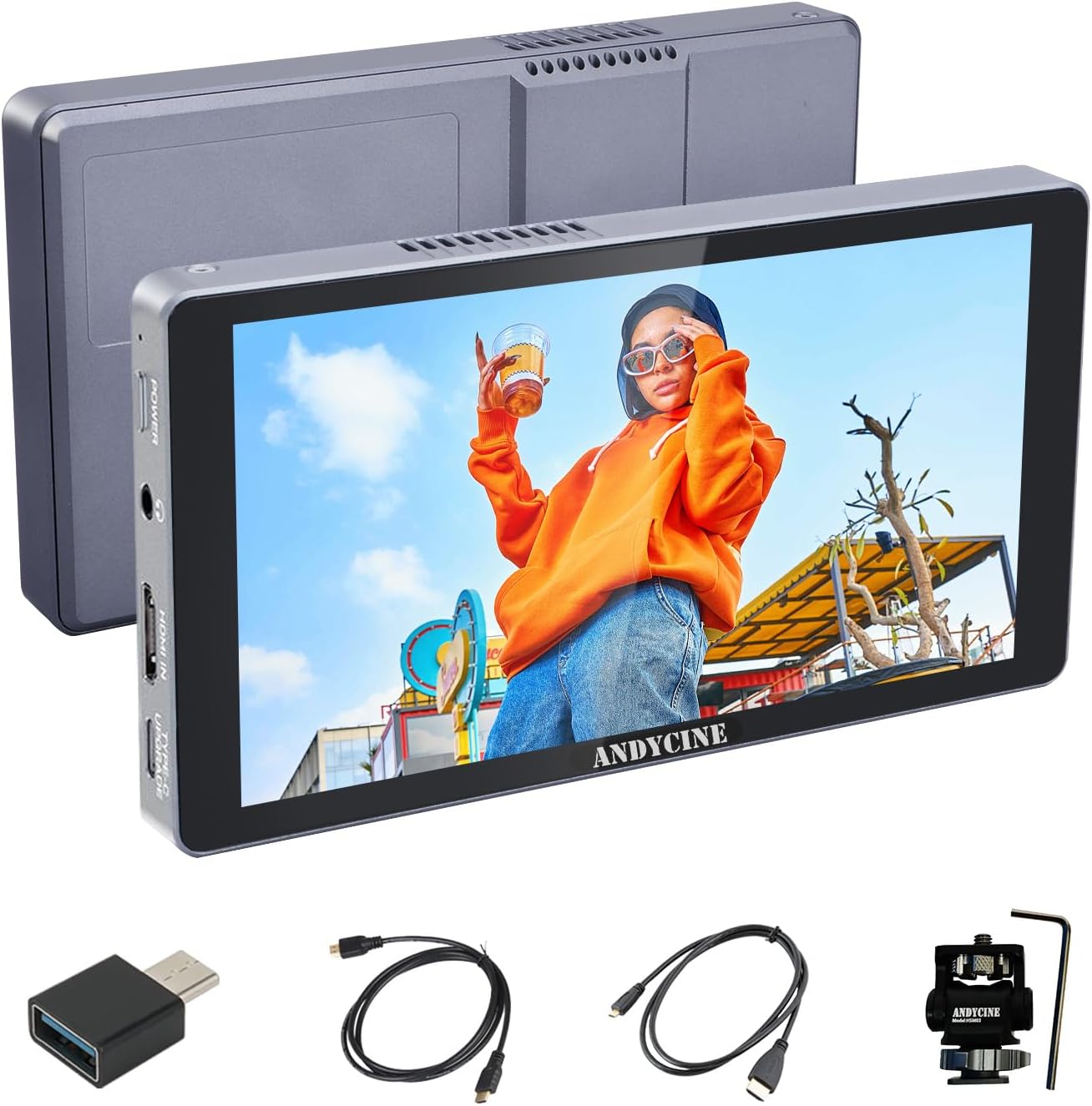 ANDYCINE X5L 6inch Camera Field Monitor with Built-in Battery