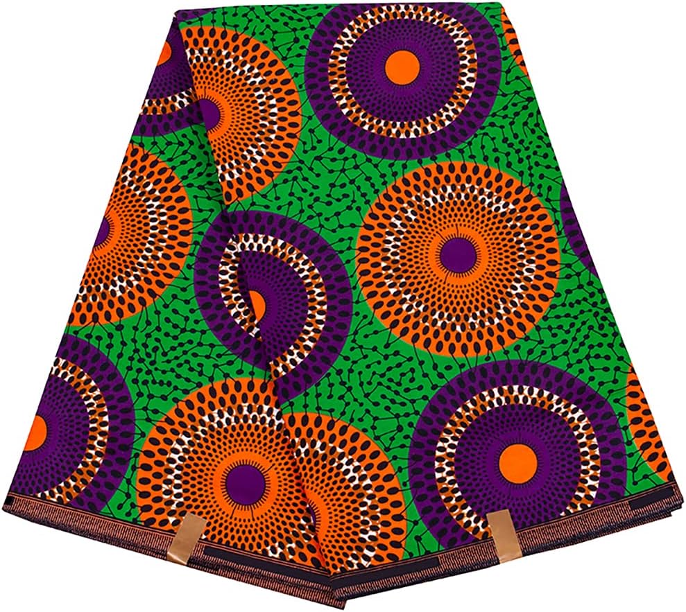 African Fabric 100% Cotton Ankara Kente Print for All Occasions