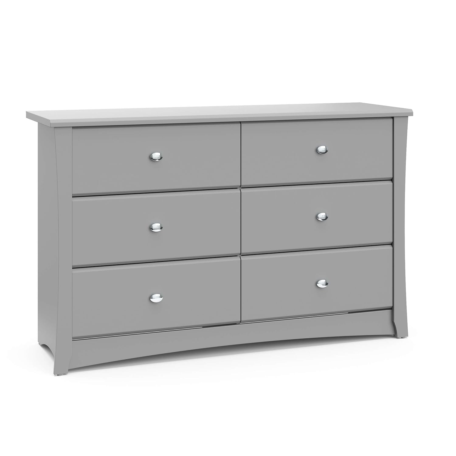 Storkcraft Crescent 6-Drawer Dresser for Kids & Nursery Storage