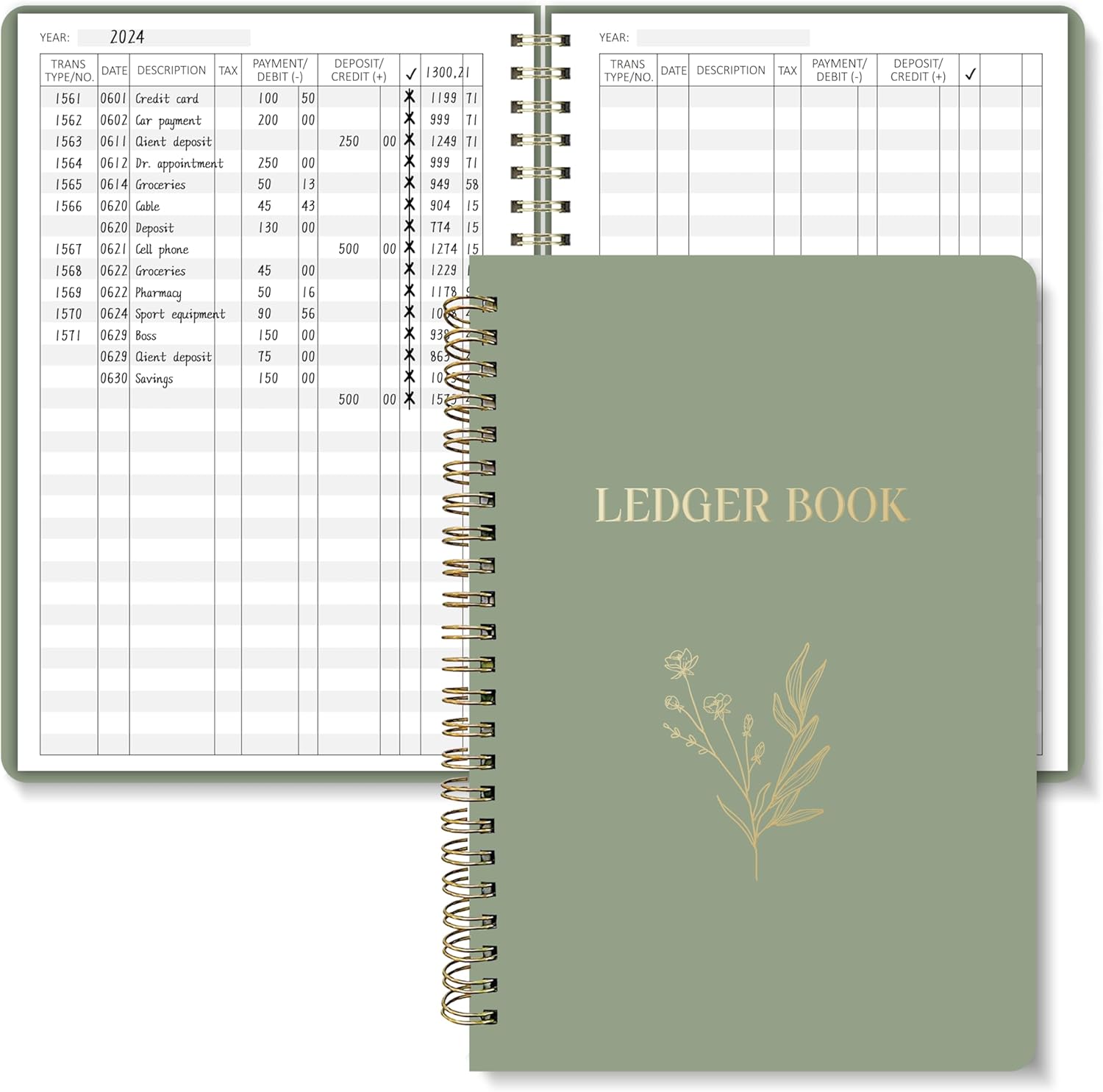BIROYAL Expense Tracker A5 Notebook