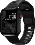 22mm Black NOMAD Sport Band V2 - Fluororubber Waterproof Fit