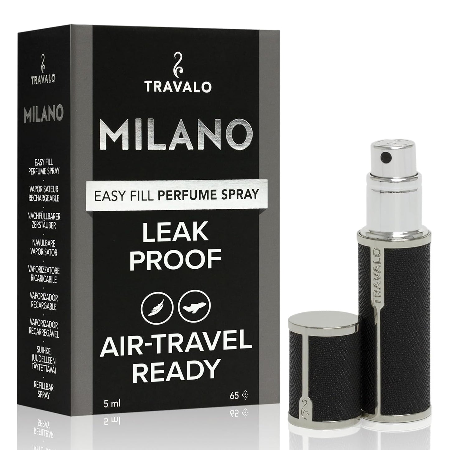 Travalo Milano Perfume Atomizer - Stylish and Leak-Proof Design