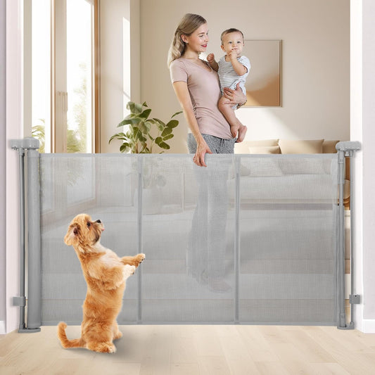 SUMNEW Retractable Baby Gate: Easy One-Hand Operation