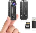 BOBLOV W1 64GB HD 1080P Body Worn Camera - Compact 100-Minute Recorder
