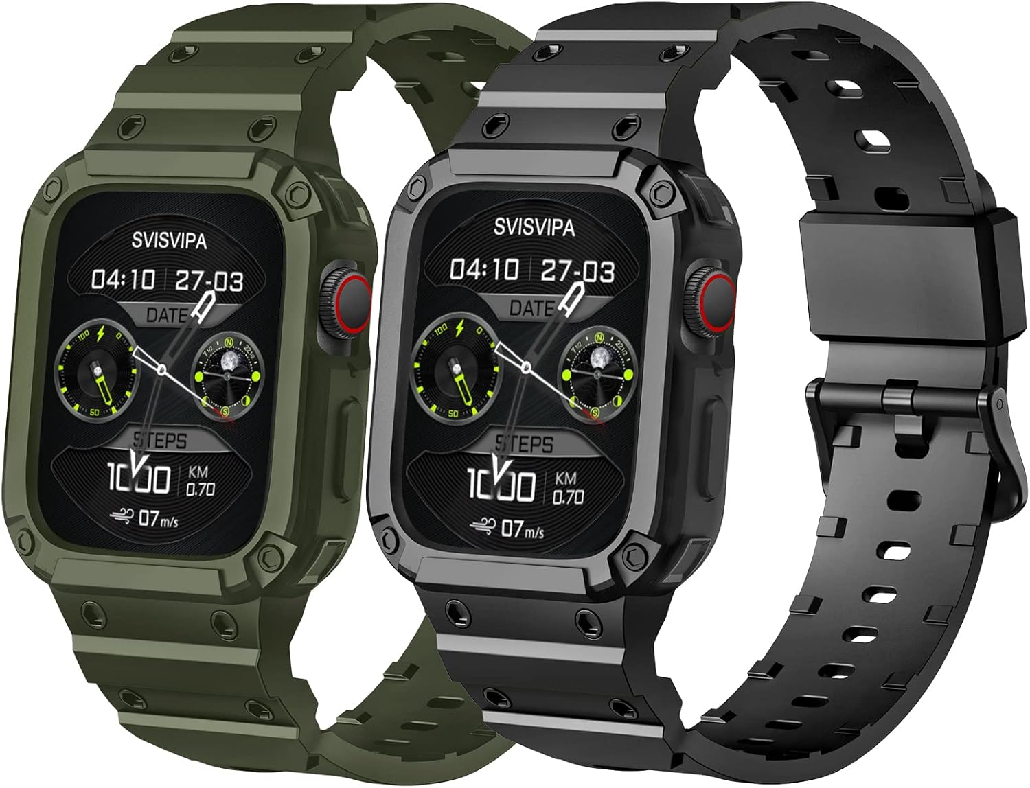 Rugged Dual Pack Band for Apple Watch - Shockproof & Military-Grade Protection!