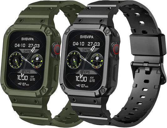 Rugged Dual Pack Band for Apple Watch - Shockproof & Military-Grade Protection!