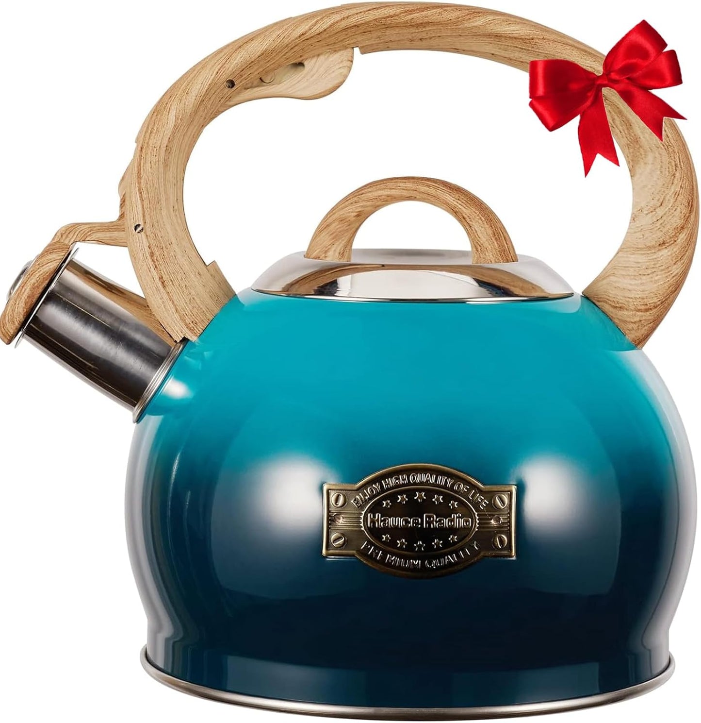 Stainless Steel Whistling Tea Kettle with Ergonomic Handle