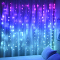 Purple Blue Ombre Curtain Lights by BECCOBEAT