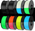 Glow in The Dark PETG Filament 8-Pack - Neatly Wound Spools