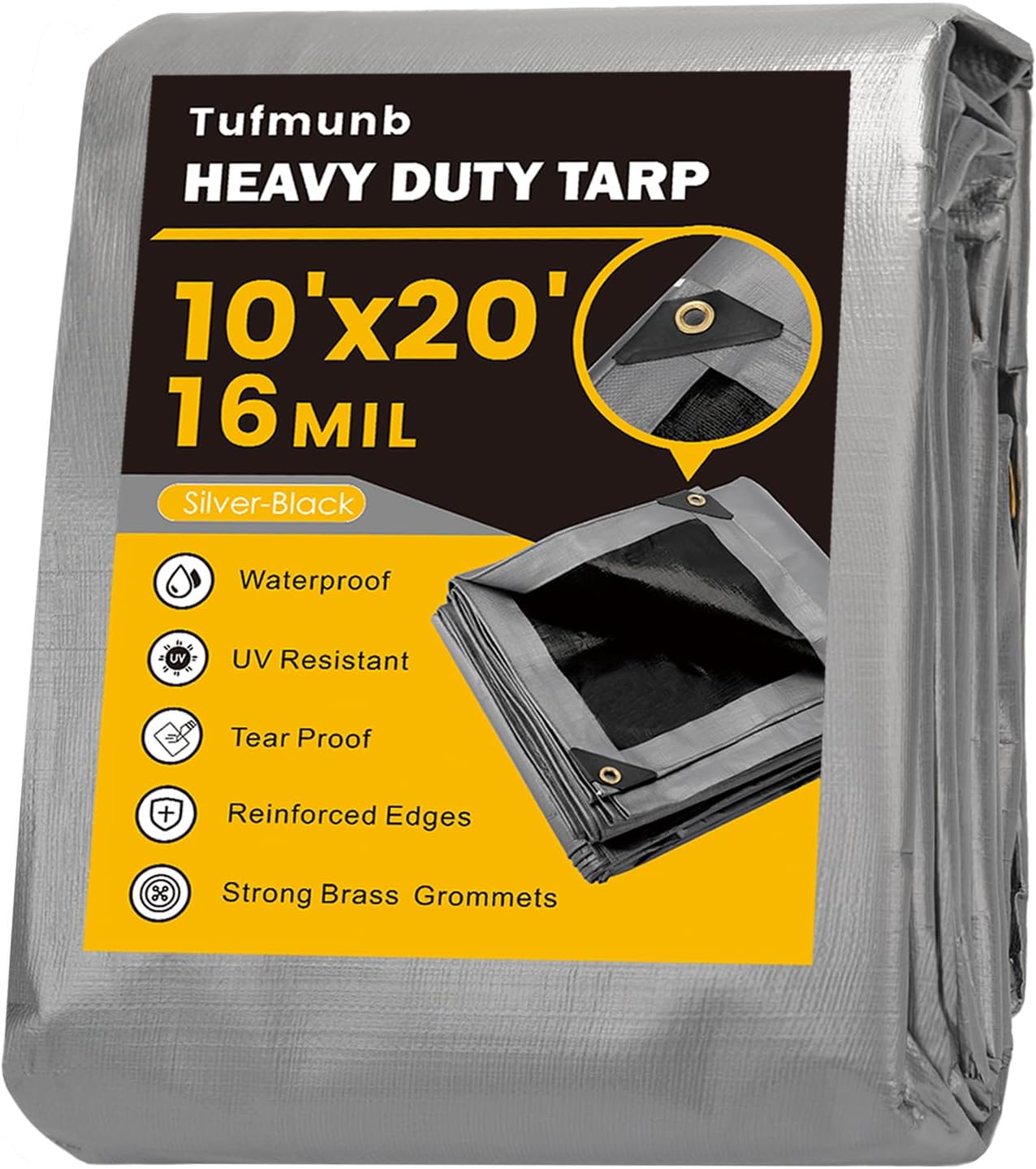 Heavy Duty Waterproof Tarp 10x20 Feet for All Weather Use