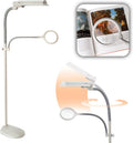 OttLite 18W EasyView Standing Floor Lamp with 3X Magnifier - Precision