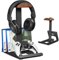 Walnut Headphone Stand - Wood Headset Stand with Protective Pad