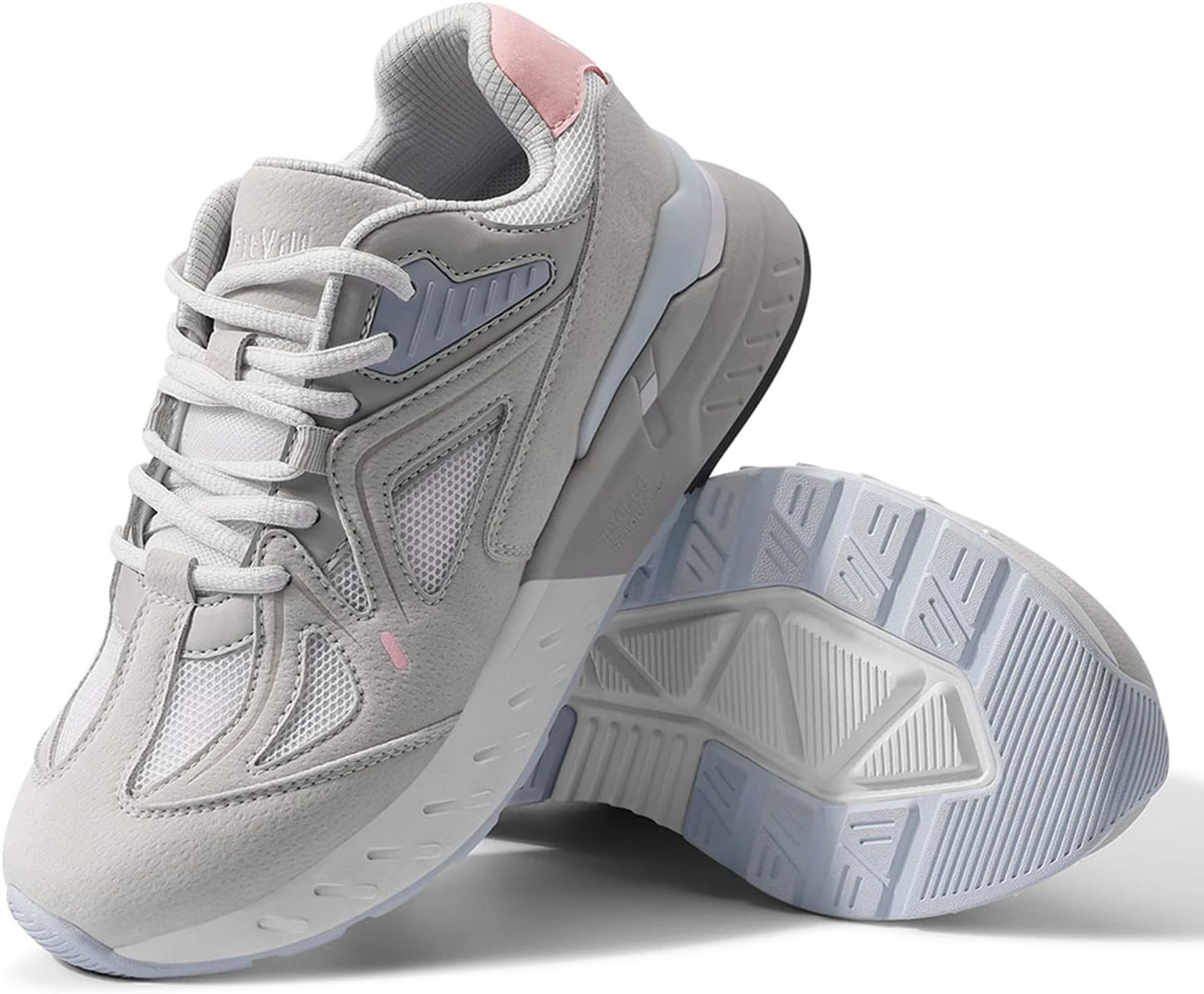 FitVille Women's Extra Wide Walking Shoes for Heel Pain Relief