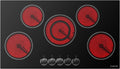 Electric Cooktop 36 Inch 8200W Radiant Glass Stove Top - 5 Burners