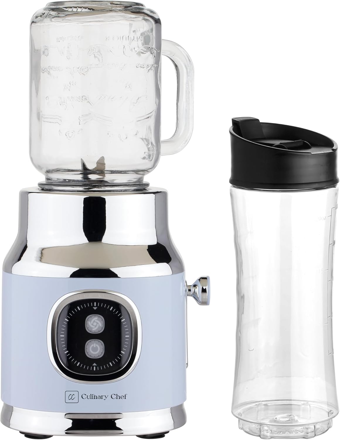 CULINARY CHEF Retro Smoothie Maker - High Power 300W for Perfect Smoothies!