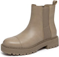 Women's Chelsea Platform Chunky Heel Booties - Slip On Comfort