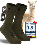 Alpaca Wool Crew Socks for Men and Women - Thick Thermal Comfort