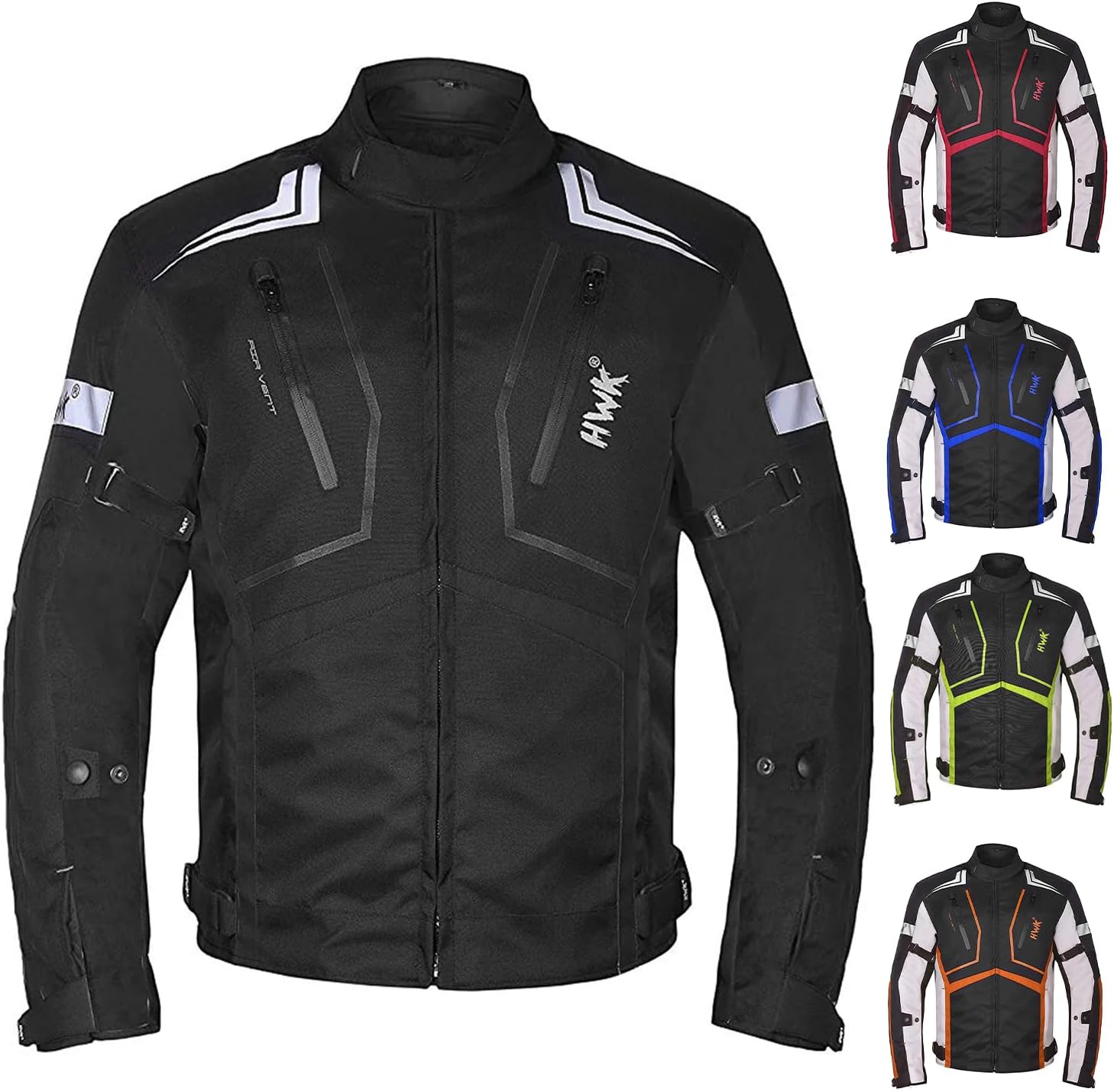 HWK Scorpion Motorcycle Jacket for Men & Women - All-Season Gear